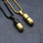 گردنبند استیل طرح کپسول عشق - تصویر 3
