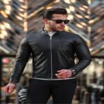 کاپشن طرح چرم مردانه مدل DARMAN - تصویر 2