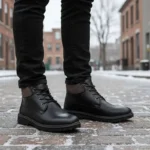 کفش نیم بوت مردانه Ecco مدل Black - تصویر 4