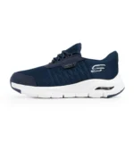 کفش مردانه اسپرت بافت آبی تیره Skechers - تصویر 4
