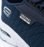 کفش مردانه اسپرت بافت آبی تیره Skechers - تصویر 5