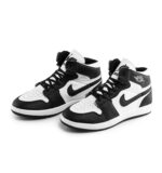 کفش مردانه روزمره چرم مصنوعی سفید مشکی Nike - تصویر 3